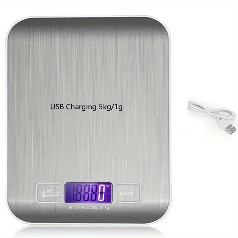 1Pc Digital Kitchen Scale Stainless Steel Food Pocket Scale LCD Display Precision Electronic Jewelry Scale Kitchen Gadgets