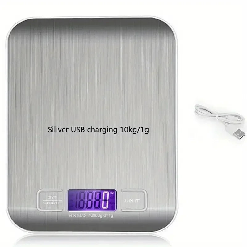 1Pc Digital Kitchen Scale Stainless Steel Food Pocket Scale LCD Display Precision Electronic Jewelry Scale Kitchen Gadgets